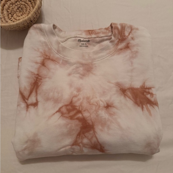 Madewell Tie Dye Swing Cropped Sweatshirt - Picture 3 of 7